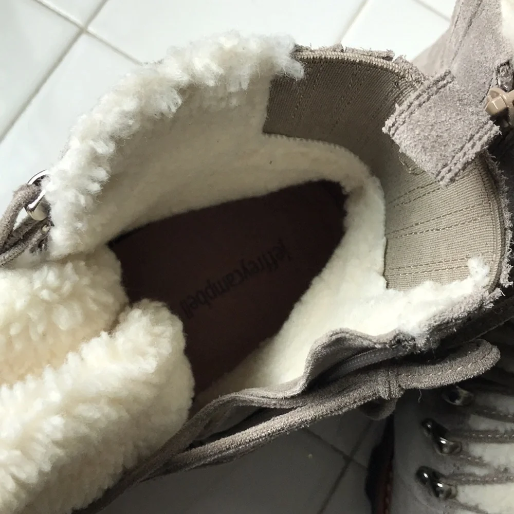 New Jeffrey Campbell Culvert Sherpa boot size 8.5, 10